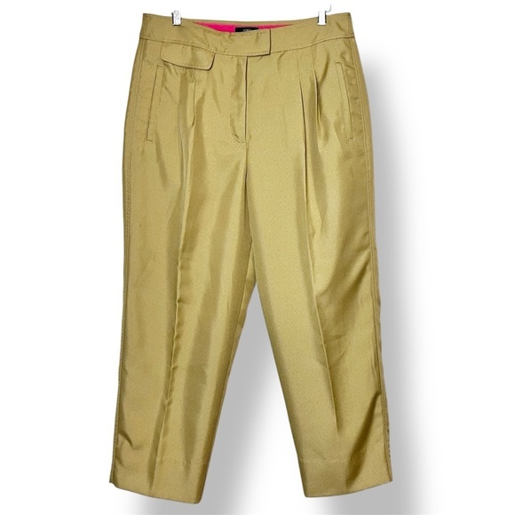 J. Crew NWT Tapered Pants with Front Pleats 14 khaki tan high rise relaxed - Picture 1 of 13